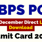IBPS PO Interview And Admit Card 2025